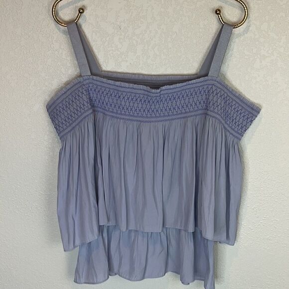 NWT Ramy Brook Shari Blue Layered Top Small - Picture 6 of 12